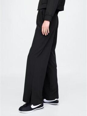 Gap Fit Black Lightweight Tech Split Hem Wide Leg Pant XXL New